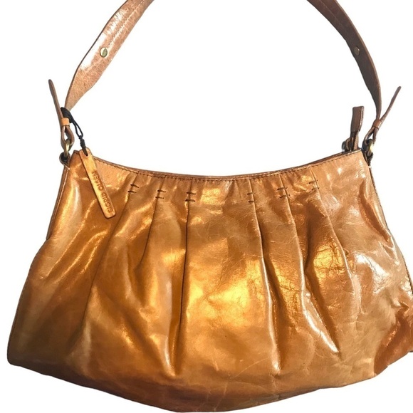 Sigrid Olsen Leather Baguette Shoulder Hand Bag Boho Tan NWOT - Picture 2 of 13